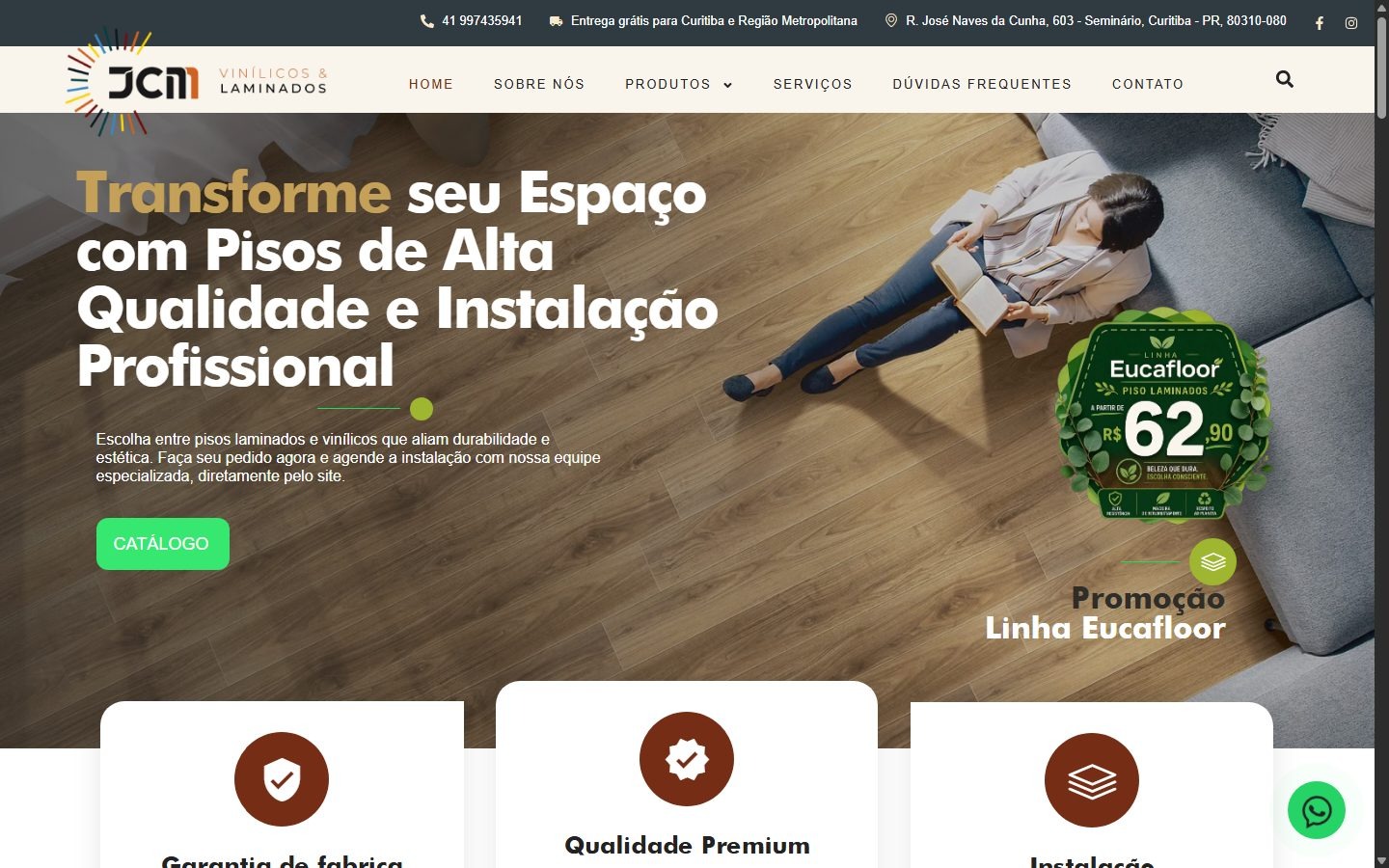 Case JCM Vinílicos e Laminados